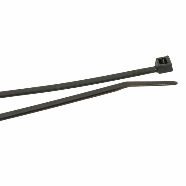 Forney Cable Ties, 4 in Black Ultra Light-Duty 62002